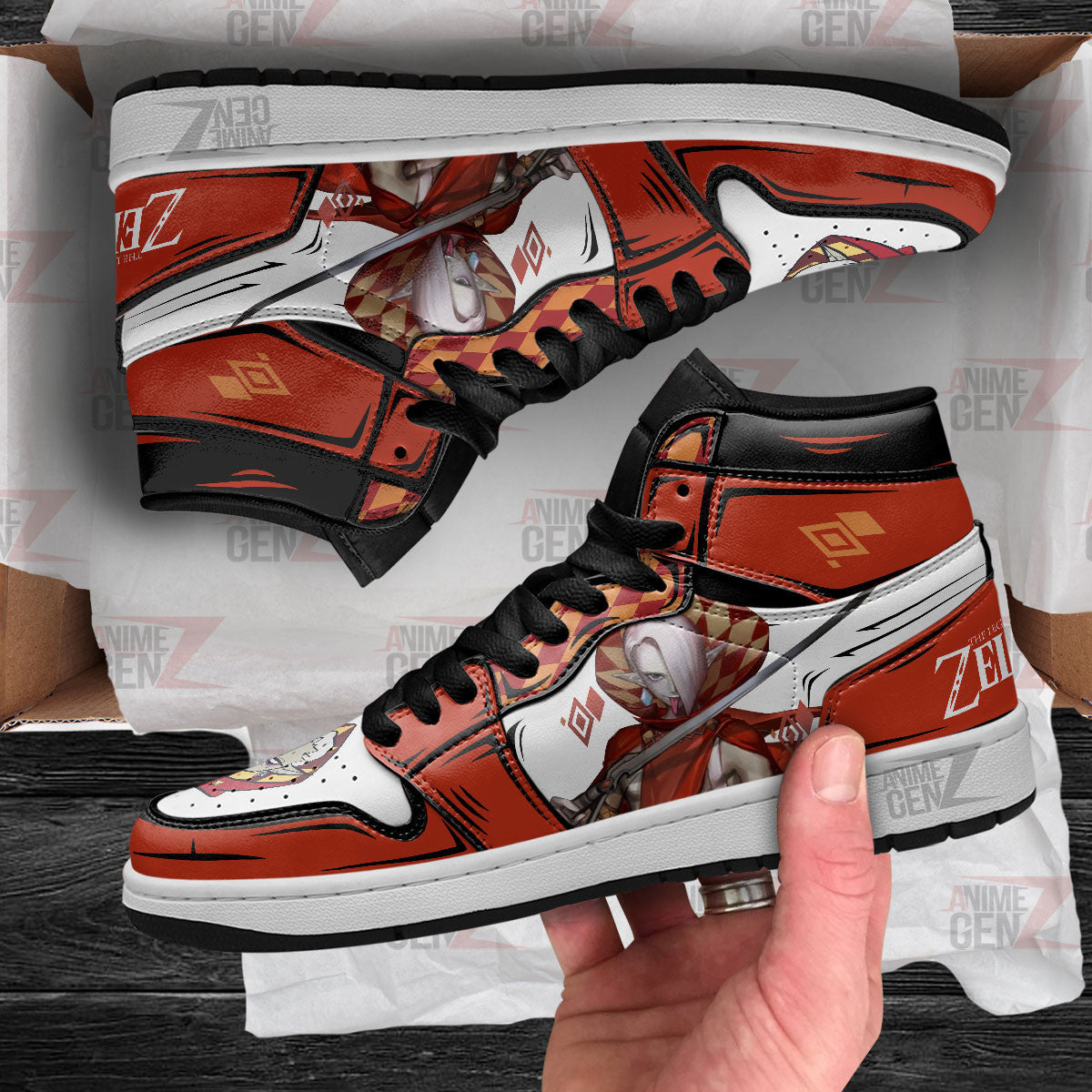 Legend Of Zelda Ghirahim JD Sneakers Custom Anime Shoes