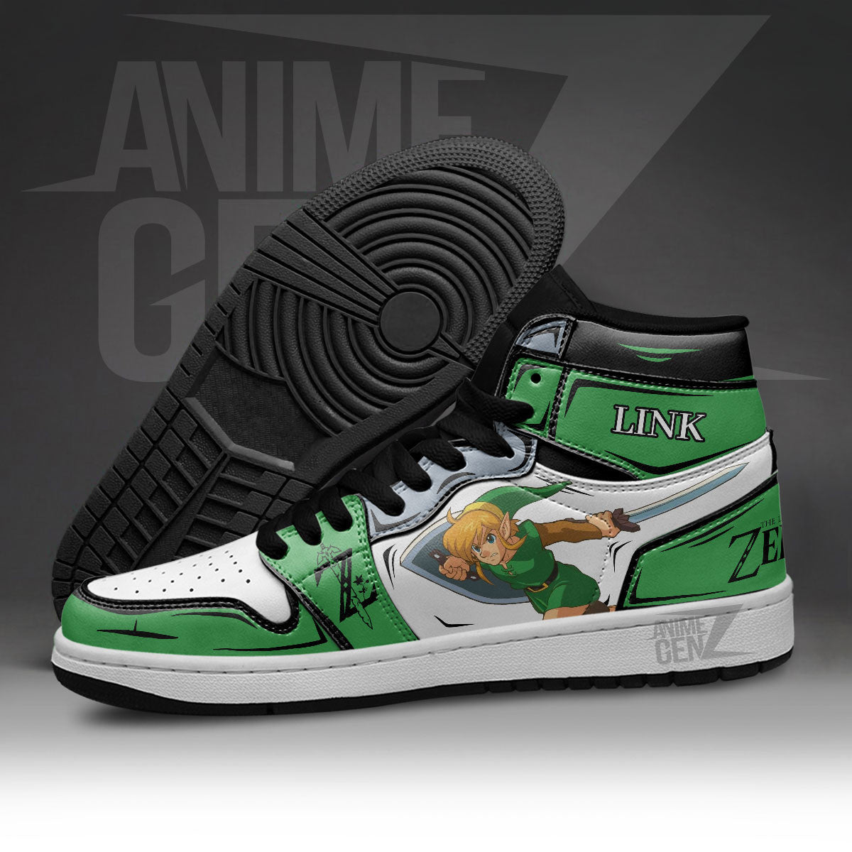Legend Of Zelda Link JD Sneakers Custom Anime Shoes