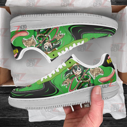 BNHA Asui Tsuyu Air Sneakers Custom Anime Shoes