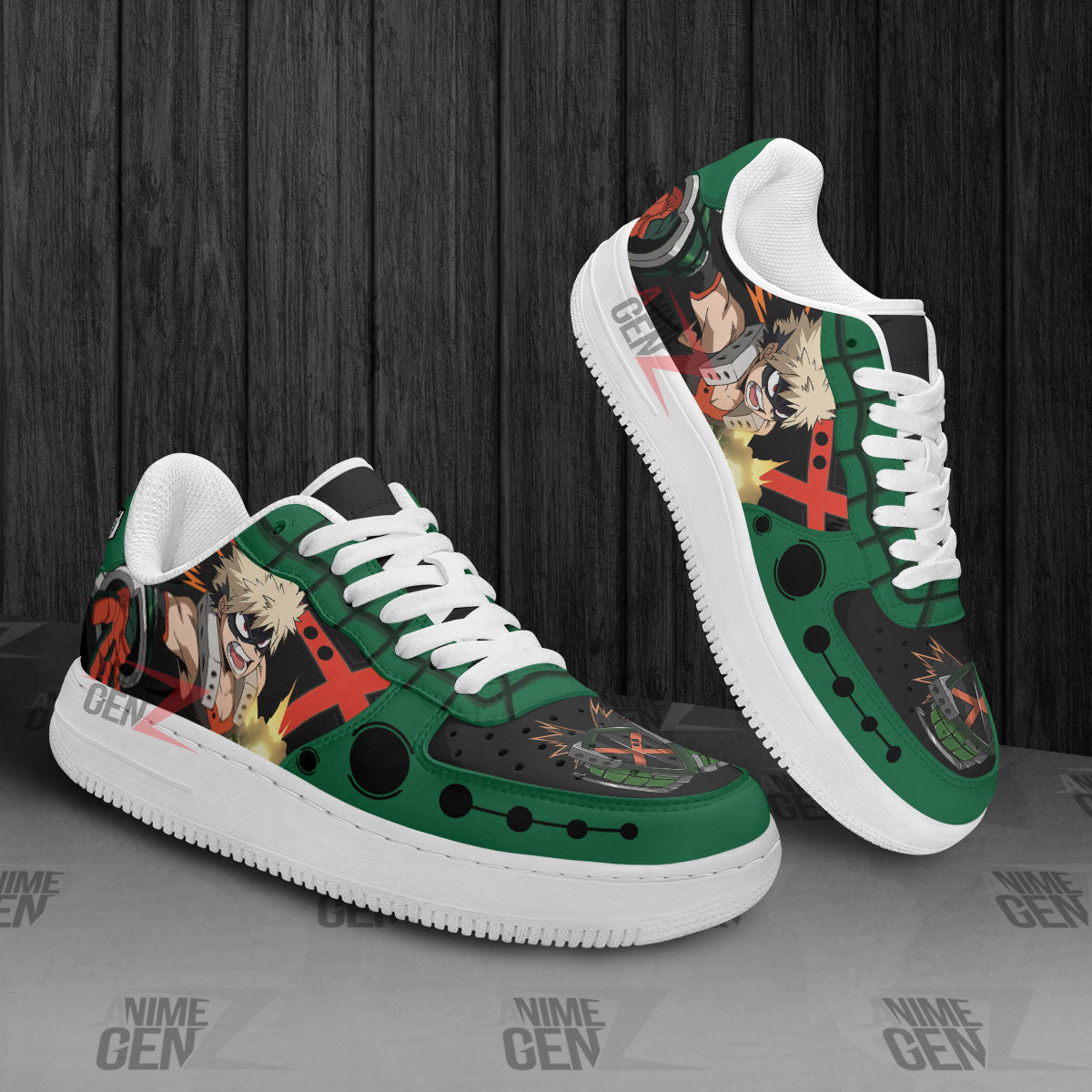 BNHA Katsuki Bakugo Air Sneakers Custom Anime Shoes