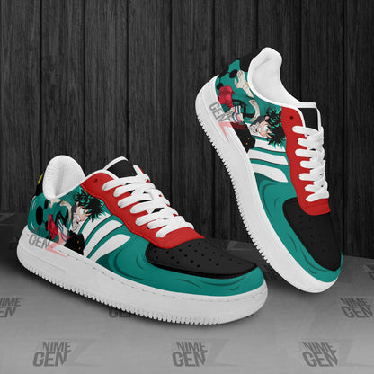 BNHA Midoriya Izuku Deku Air Sneakers Custom Anime Shoes