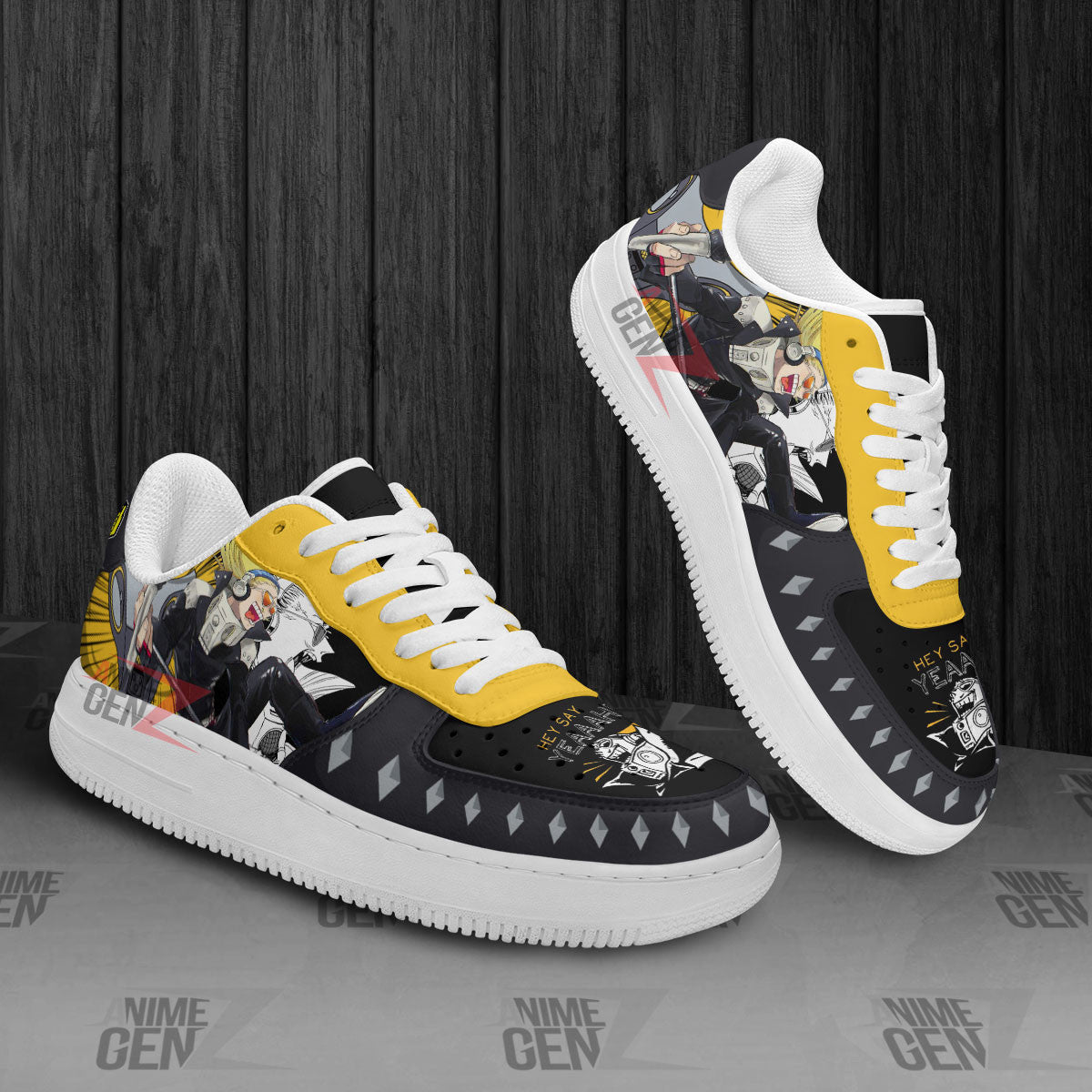 BNHA Yamada Hizashi Present Mic Air Sneakers Custom Anime Shoes