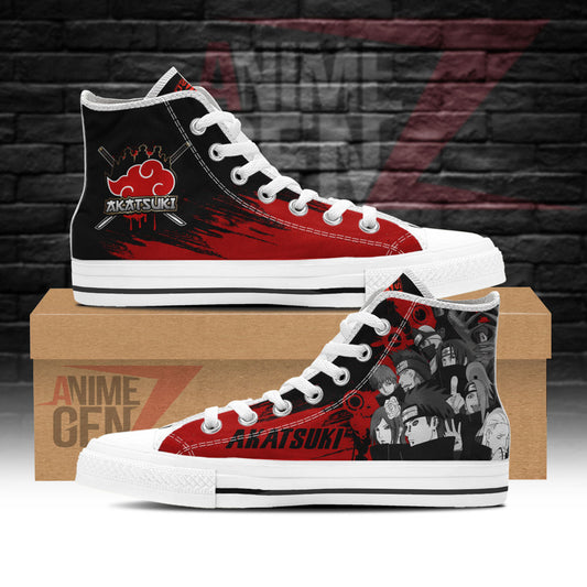 Aktasuki Clan High Top Shoes Custom Anime Sneakers