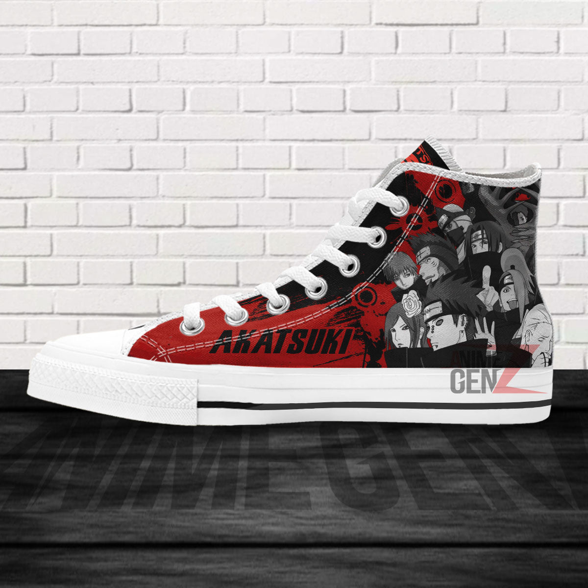 Aktasuki Clan High Top Shoes Custom Anime Sneakers