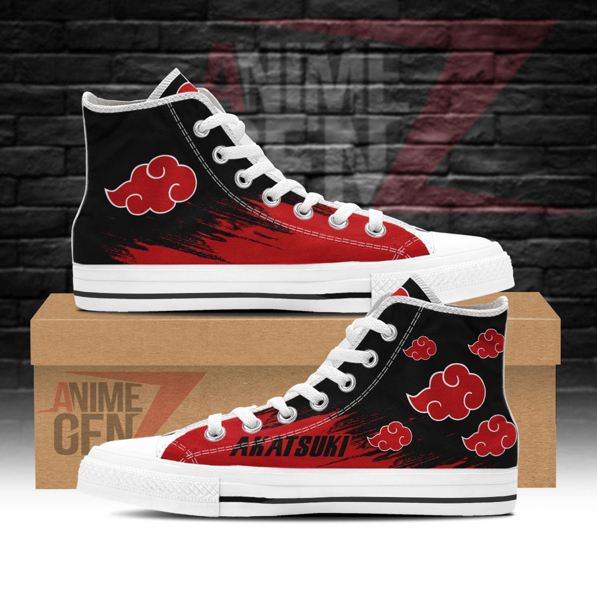 Aktasuki Cloud High Top Shoes Custom Anime Sneakers