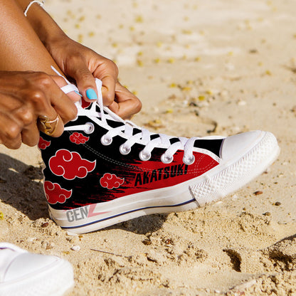 Aktasuki Cloud High Top Shoes Custom Anime Sneakers