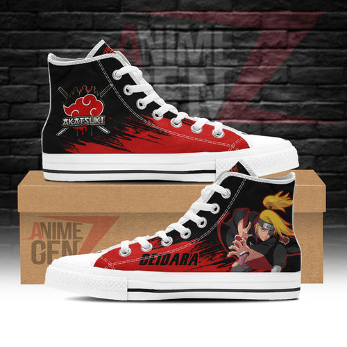 Aktasuki Deidara High Top Shoes Custom Anime Sneakers