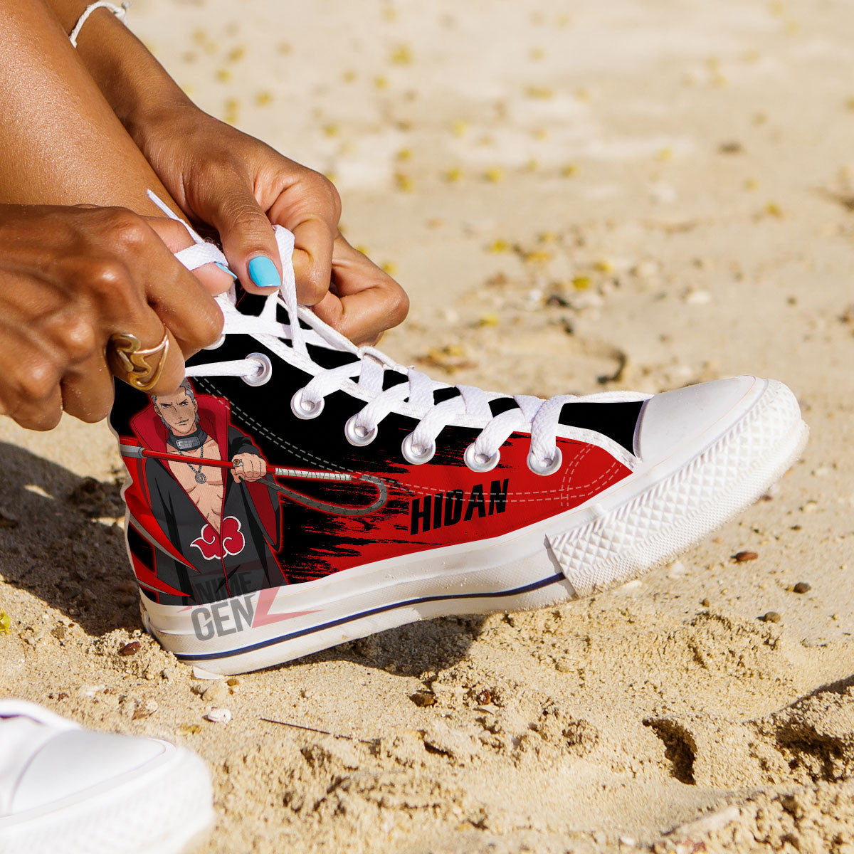 Aktasuki Hidan High Top Shoes Custom Anime Sneakers