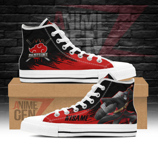 Aktasuki Kisame High Top Shoes Custom Anime Sneakers
