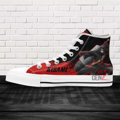 Aktasuki Kisame High Top Shoes Custom Anime Sneakers