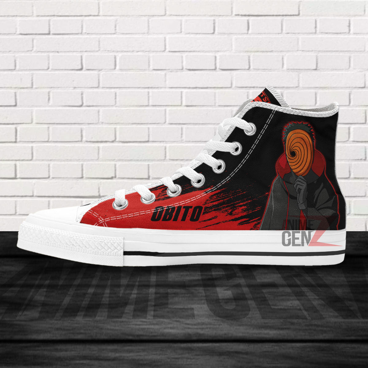Aktasuki Obito High Top Shoes Custom Anime Sneakers