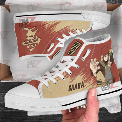 Naruto Gaara High Top Shoes Custom Anime Shoes
