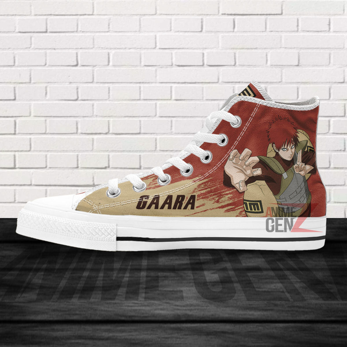 Naruto Gaara High Top Shoes Custom Anime Shoes