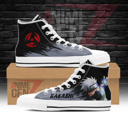 Naruto Hatake Kakashi High Top Shoes Custom Anime Shoes