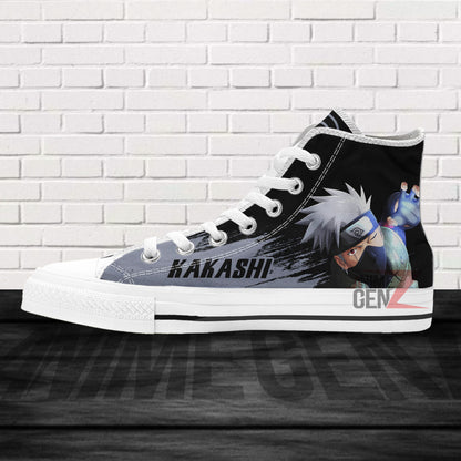 Naruto Hatake Kakashi High Top Shoes Custom Anime Shoes