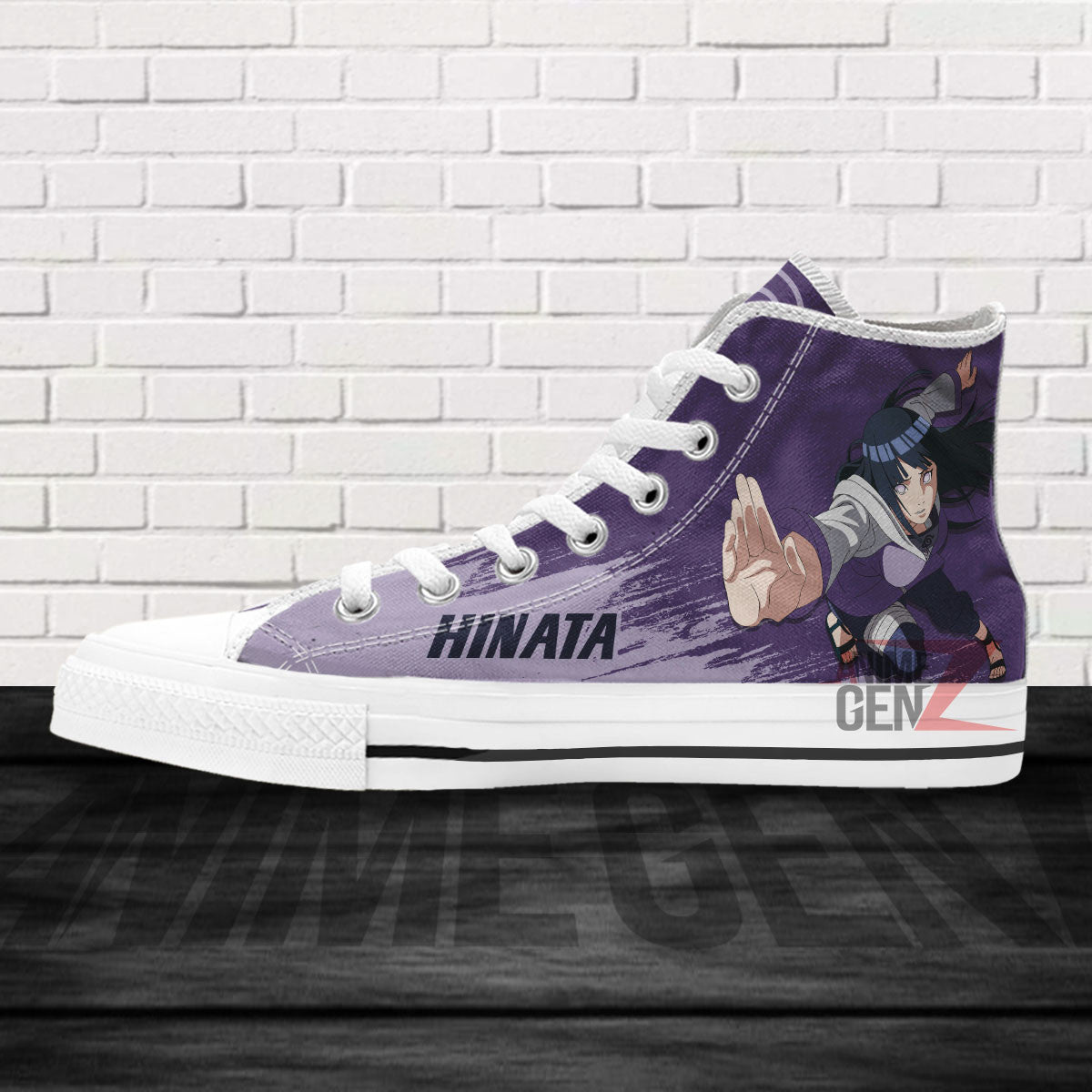 Naruto Hinata High Top Shoes Custom Anime Shoes