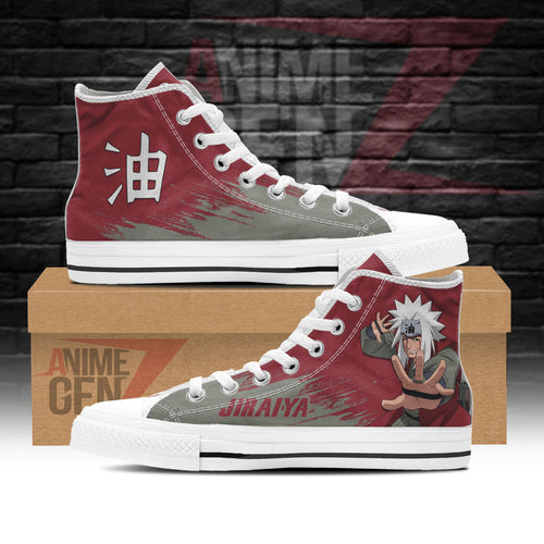 Naruto Jiraiya High Top Shoes Custom Anime Shoes