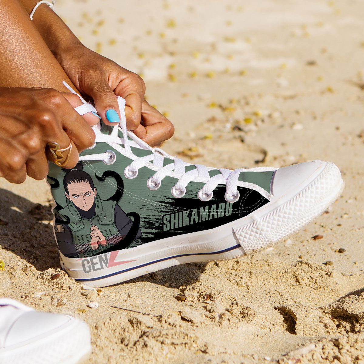 Naruto Nara Shikamaru High Top Shoes Custom Anime Shoes
