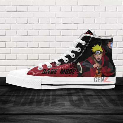 Naruto Sage Mode High Top Shoes Custom Anime Sneakers