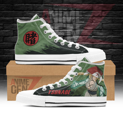 Naruto Tsunade High Top Shoes Custom Anime Shoes