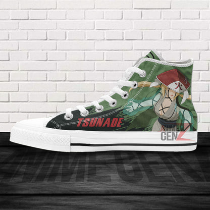 Naruto Tsunade High Top Shoes Custom Anime Shoes