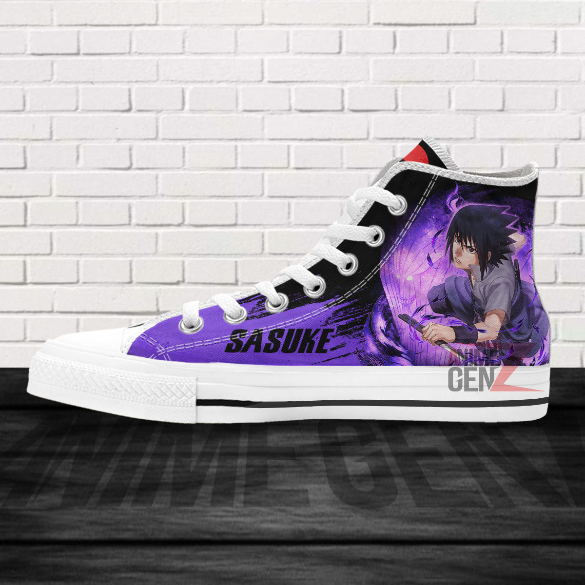 Naruto Uchiha Sasuke Susano High Top Shoes Custom Anime Shoes