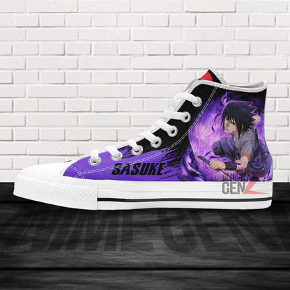 Naruto Uchiha Sasuke Susano High Top Shoes Custom Anime Shoes