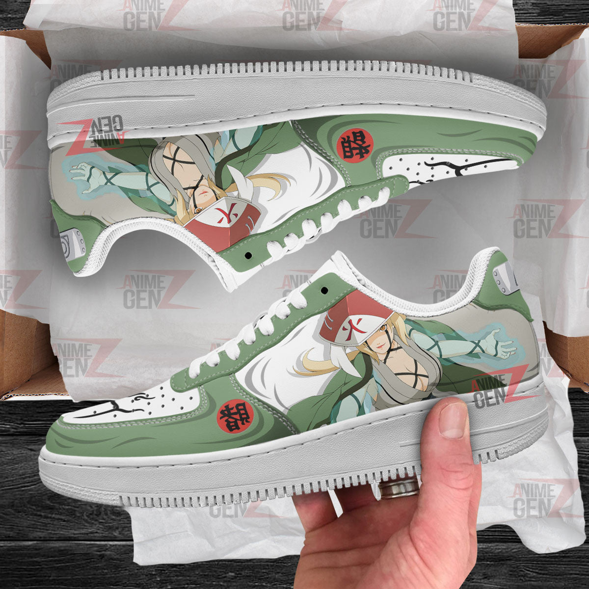 Naruto Tsunade Air Sneakers Custom Anime Shoes