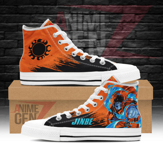 One Piece Jinbe High Top Shoes Custom Anime Sneakers