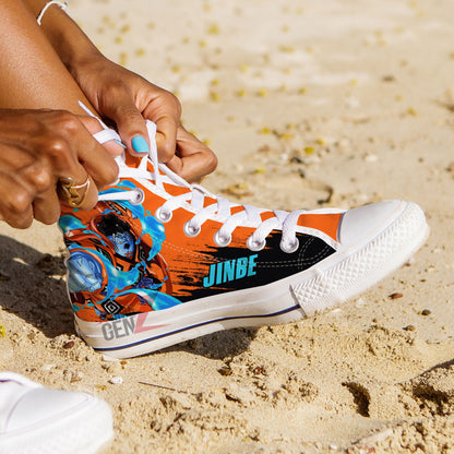 One Piece Jinbe High Top Shoes Custom Anime Sneakers