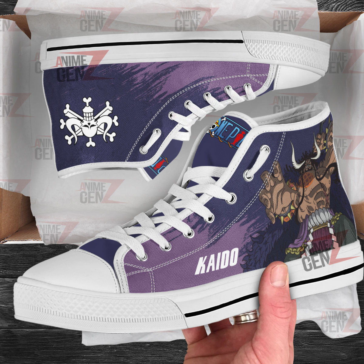 One Piece Kaido High Top Shoes Custom Anime Sneakers