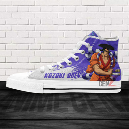 One Piece Kozuki Oden High Top Shoes Custom Anime Sneakers