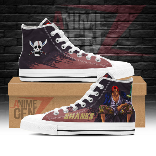 One Piece Shanks High Top Shoes Custom Anime Sneakers