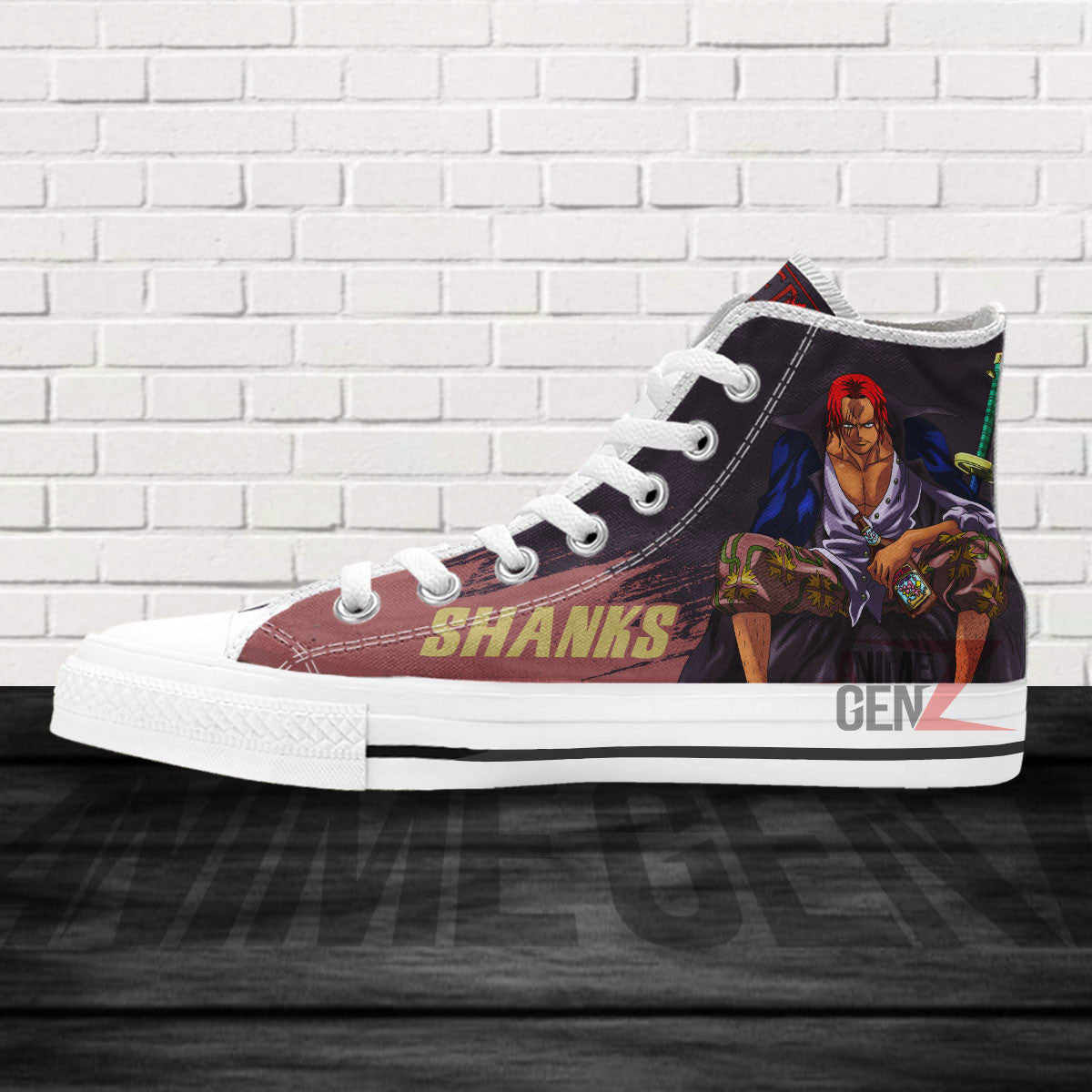One Piece Shanks High Top Shoes Custom Anime Sneakers