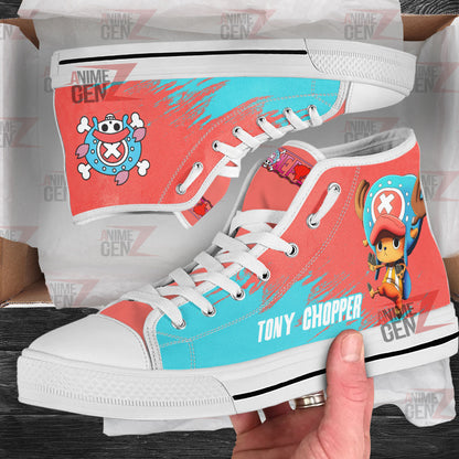 One Piece Tony Tony Chopper High Top Shoes Custom Anime Sneakers