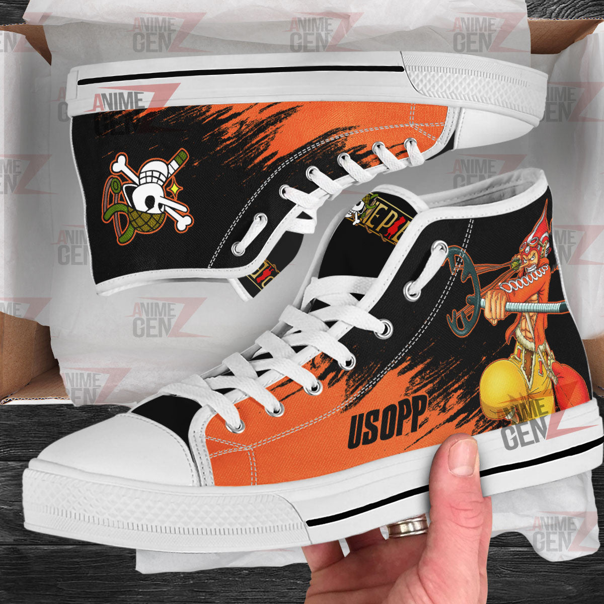 One Piece Usopp High Top Shoes Custom Anime Sneakers