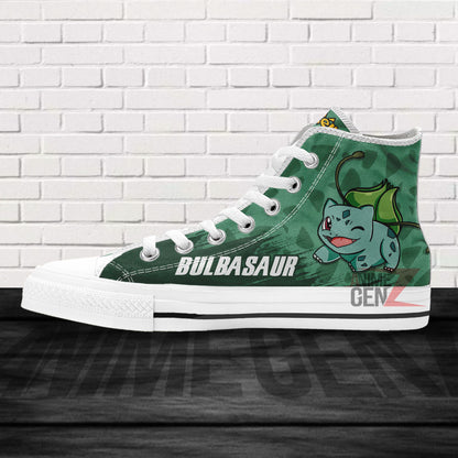 Pokemon Bulbasaur High Top Shoes Custom Anime Sneakers