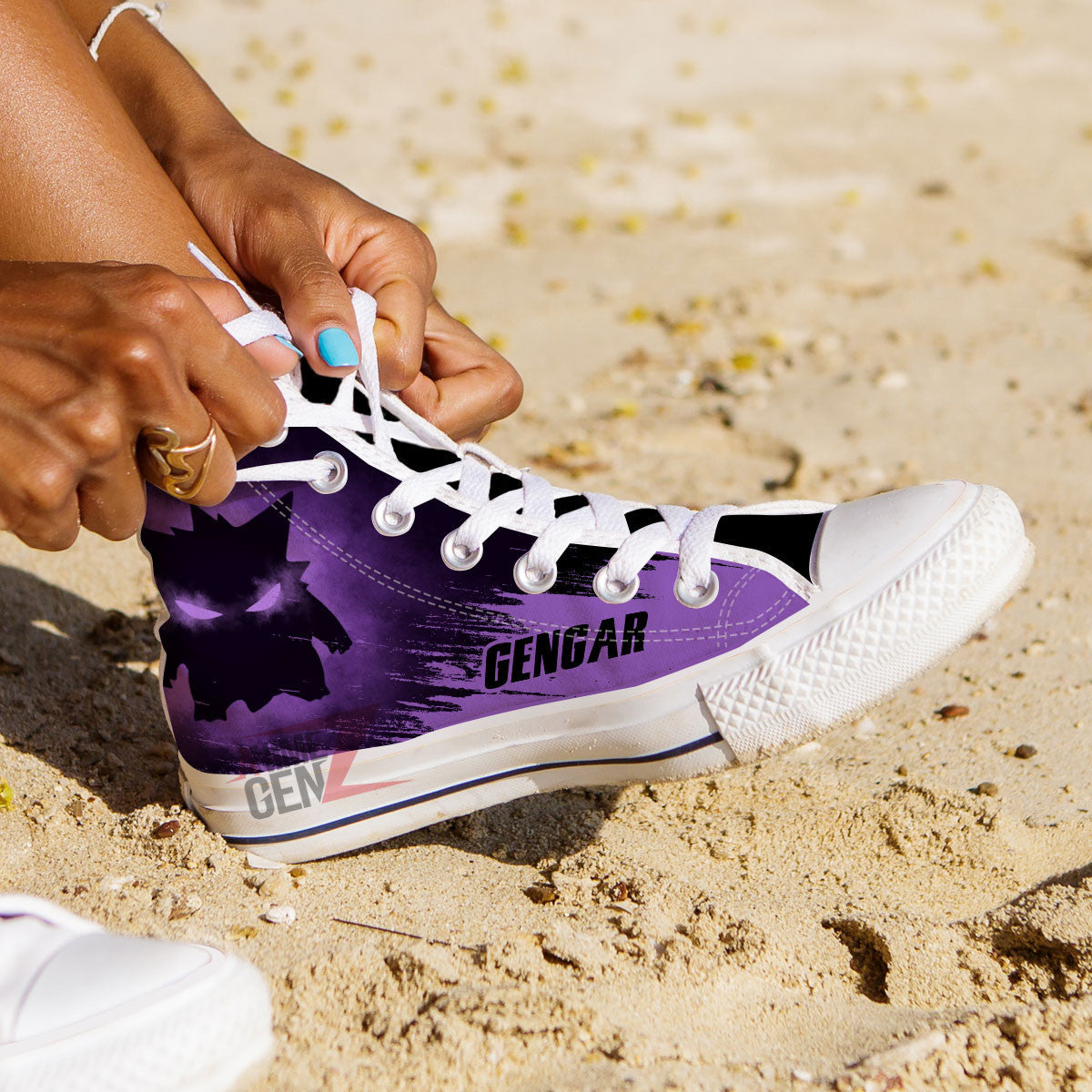 Pokemon Gengar High Top Shoes Custom Anime Sneakers