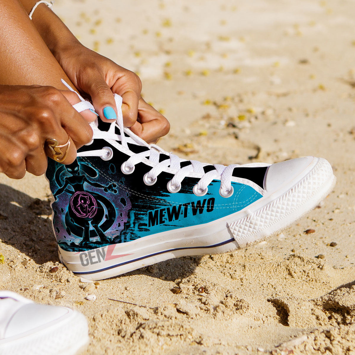 Pokemon Mewtwo High Top Shoes Custom Anime Sneakers