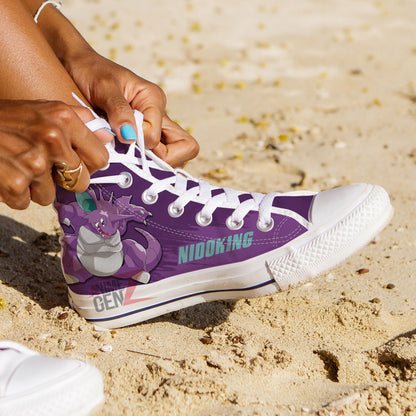 Pokemon Nidoking High Top Shoes Custom Anime Sneakers