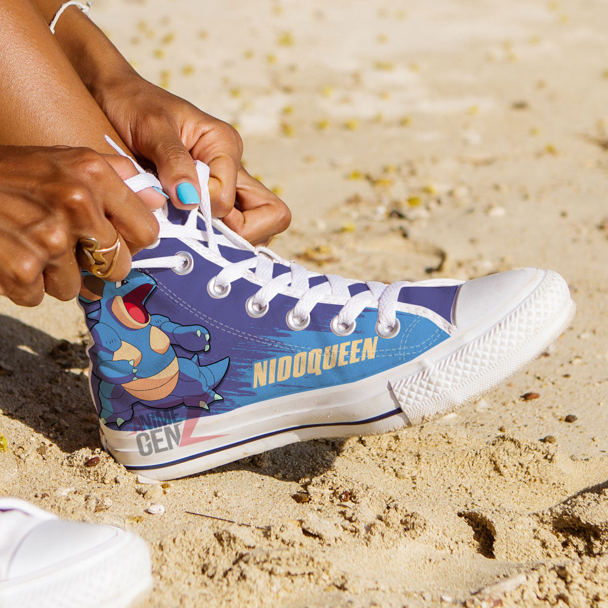 Pokemon Nidoqueen High Top Shoes Custom Anime Sneakers