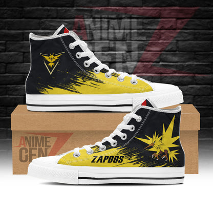 Pokemon Zapdos High Top Shoes Custom Anime Sneakers