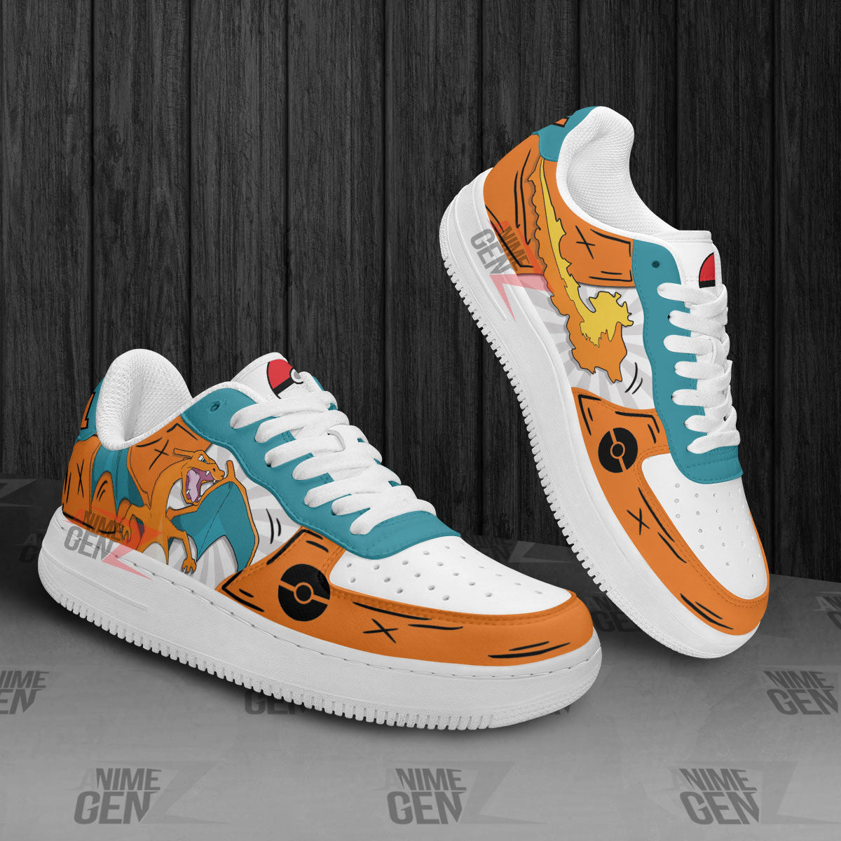 Pokemon Charizard Air Sneakers Custom Anime Shoes