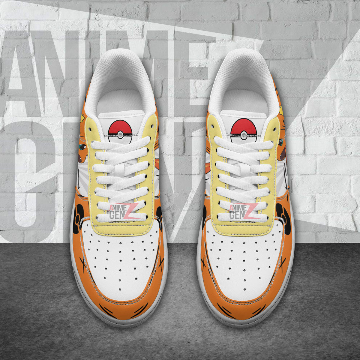 Pokemon Charmander Air Sneakers Custom Anime Shoes