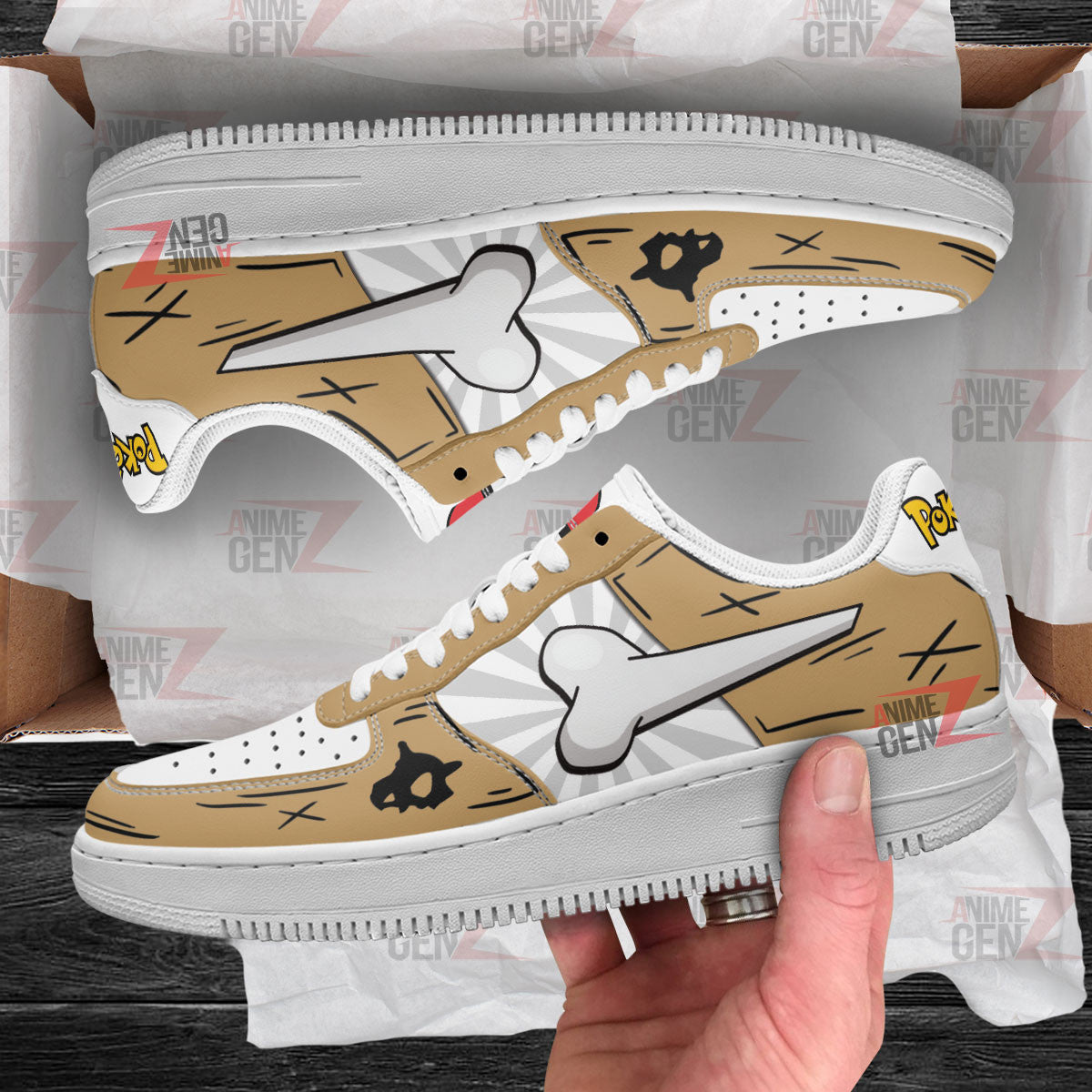 Pokemon Cubone Air Sneakers Custom Anime Shoes