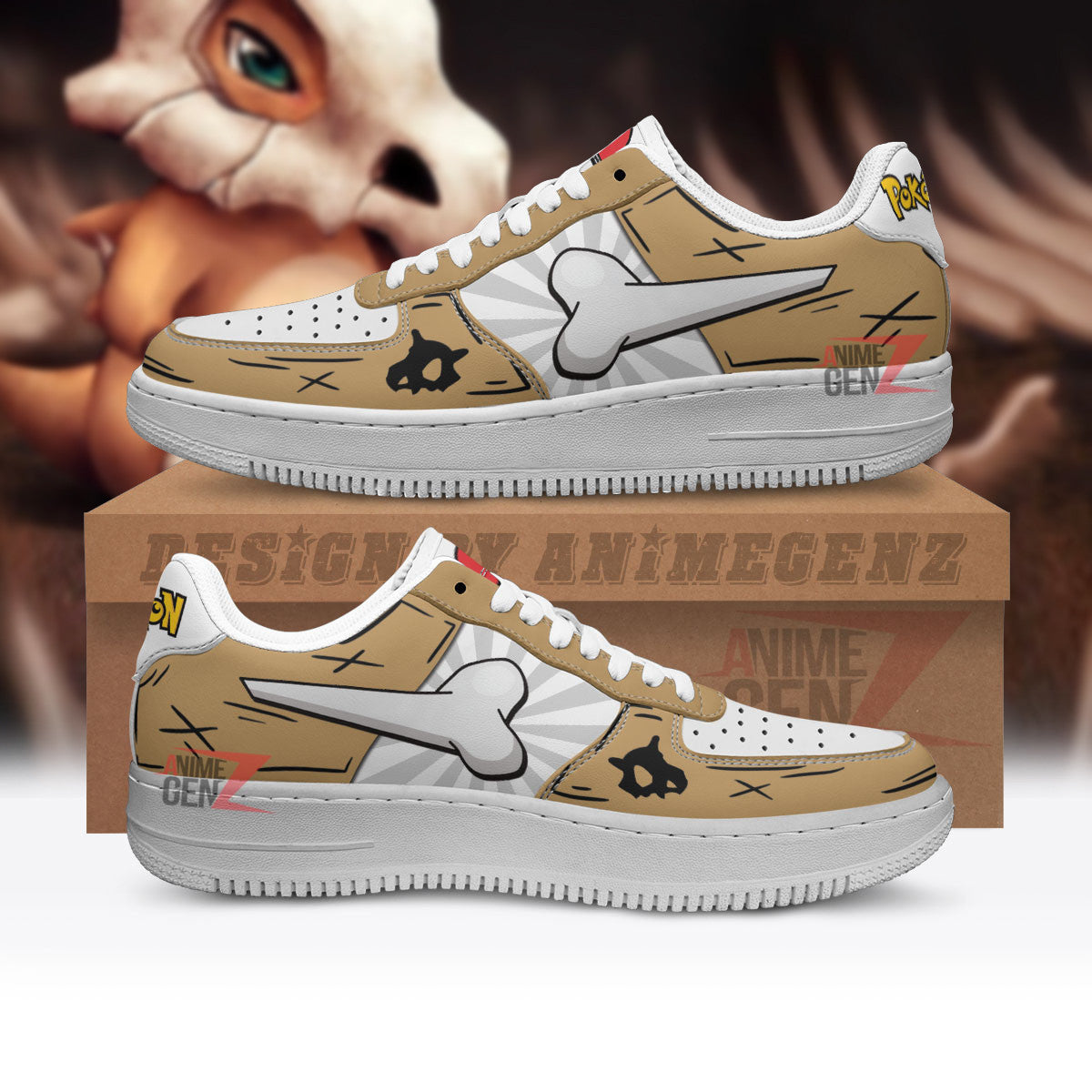 Pokemon Cubone Air Sneakers Custom Anime Shoes