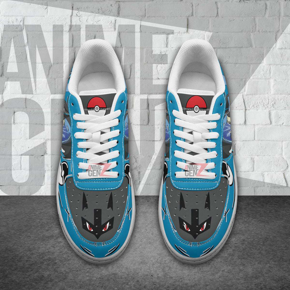 Pokemon Lucario Air Sneakers Custom Anime Shoes