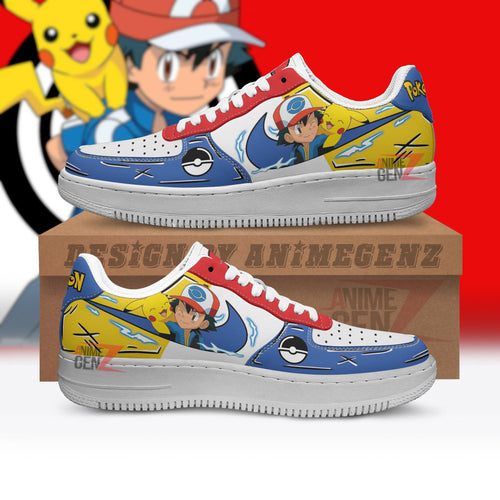 Pokemon Satoshi Air Sneakers Custom Anime Shoes