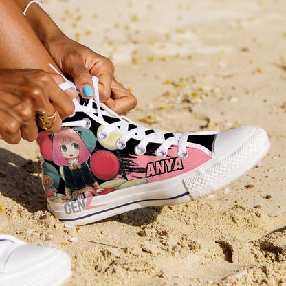 Spy X Family Anya High Top Shoes Custom Anime Shoes