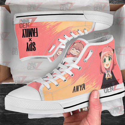 Spy X Family Anya High Top Shoes Custom Anime Sneakers